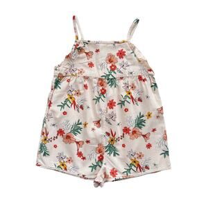 Zara Floral Tank Romper Size 3-4y